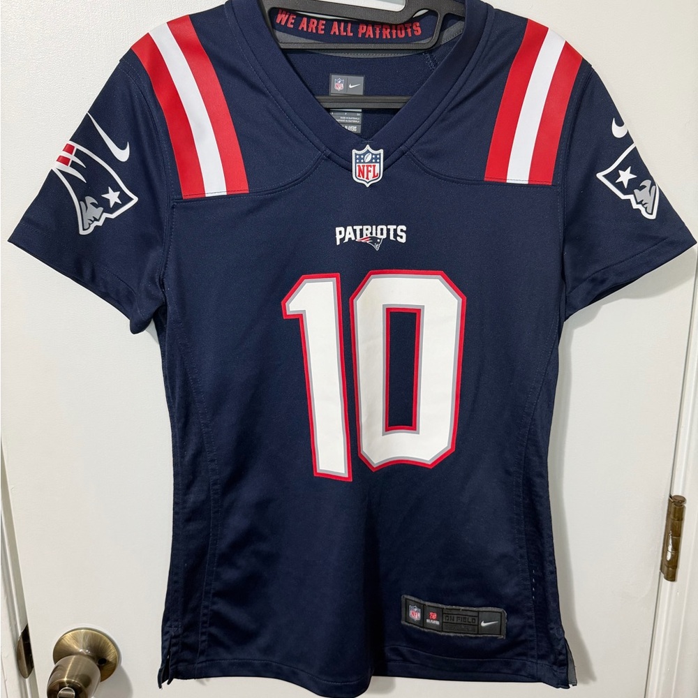 Nike New England Patriots Mac Jones #10 Jersey Women’s Small NFL On Field Blue